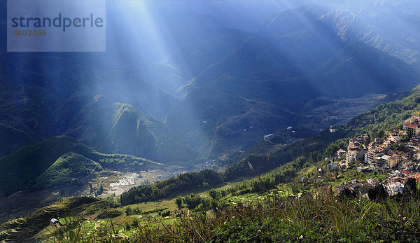 Umgebung von Sapa oder Sa Pa  Nordvietnam  Vietnam  Asien