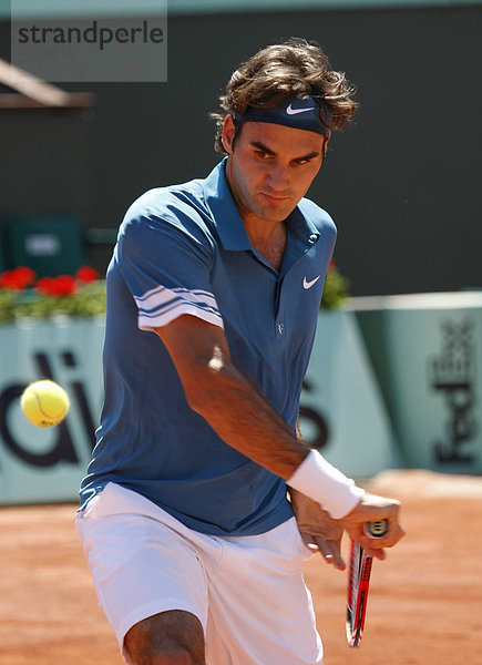 Roger Federer  Schweiz  French Open 2010  Roland Garros  ITF Grand Slam Tournament  Paris  Frankreich  Europa