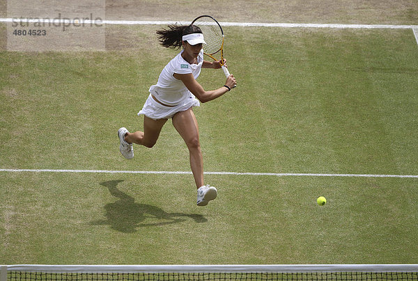 Damen-Semi-Finale  Tsvetana Pironkova  Bulgarien  Wimbledon 2010  ITF Grand Slam Tournament  Wimbledon  England  Großbritannien  Europa