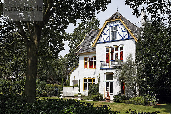 Villa an der Seissingle  Middelburg  Walcheren  Provinz Zeeland  Niederlande  Benelux  Europa