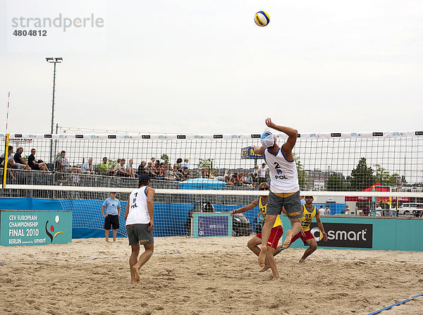 Beachvolleyball  Vorrunde der Damen und Herren beim CEV European Championship Final 2010  Berlin  Deutschland  Europa