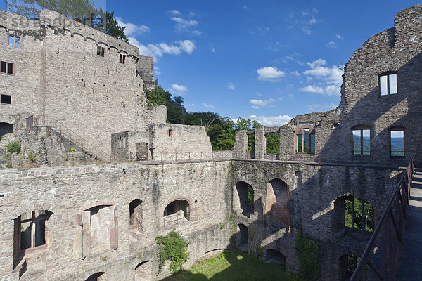 Burgruine Hohenbaden  bei Baden Baden  Baden-Württemberg  Deutschland  Europa