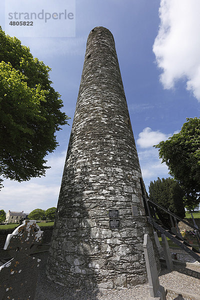 Rundturm  Kloster Monasterboice  County Louth  Leinster  Republik Irland  Europa