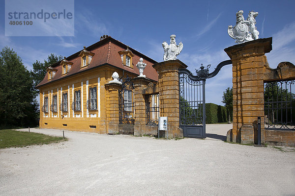 Schloss und Park Seehof  Memmelsdorf  Oberfranken  Bayern  Deutschland  Europa