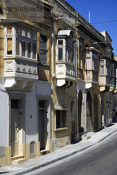 Wohnhäuser in Victoria  Rabat  Insel Gozo  Malta  Mittelmeer  Europa