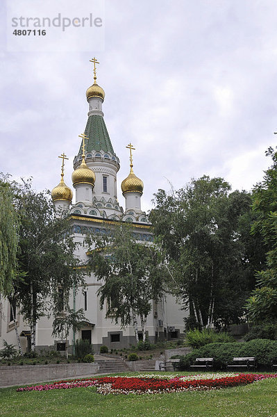Russische Kirche zum Hl. Nikolaj  Sofia  Bulgarien  Europa