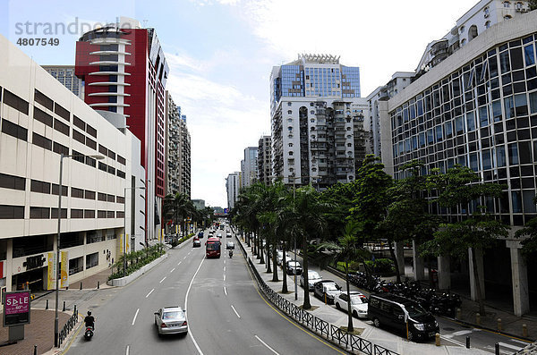 Avenida da Amizade in Macao  Hongkong  China  Asien
