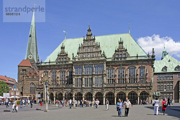 Rathaus  Marktplatz  Bremen  Deutschland  Europa