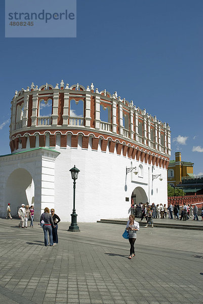 Kutafya Turm  Kreml  Moskau  Russland