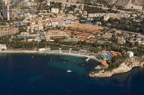 Luftaufnahme  Beach Club und Tennisclub  Monte Carlo  Monaco  Cote d'Azur  Europa