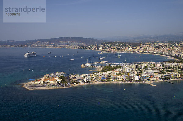 Luftaufnahme  Cap de la Croisette  Cannes  DÈpartement Alpes-Maritimes  Region Provence-Alpes-CÙte d'Azur  Frankreich  Cote d'Azur  Europa