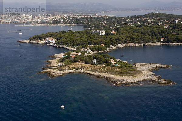 Luftaufnahme  Cap d'Antibes  DÈpartement Alpes-Maritimes  Region Provence-Alpes-CÙte d'Azur  Frankreich  Cote d'Azur  Europa