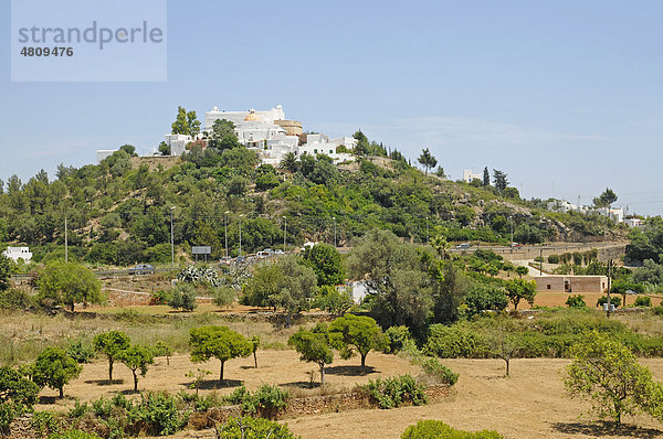 Kirche  Kloster  Berg Puig de Missa  Santa Eularia des Riu  Ibiza  Pityusen  Balearen  Insel  Spanien  Europa