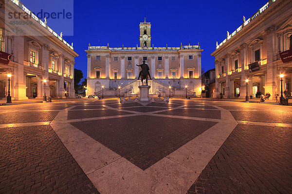 Kapitolsplatz  Piazza di Campidoglio  Rom  Italien  Europa