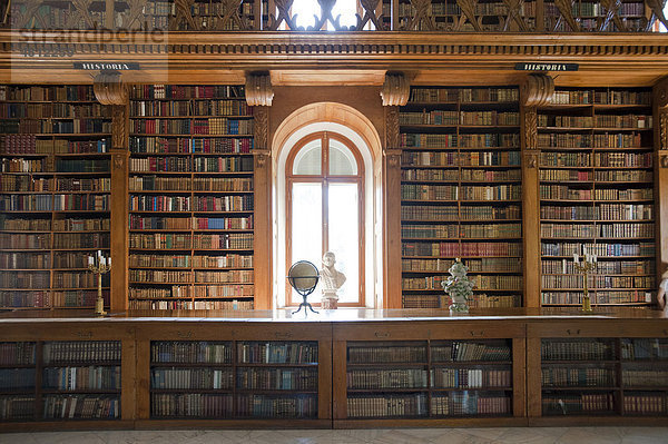 Helikon Bibliothek  Festetics kasteely  Innenaufnahme  Keszthely  Ungarn  Europa