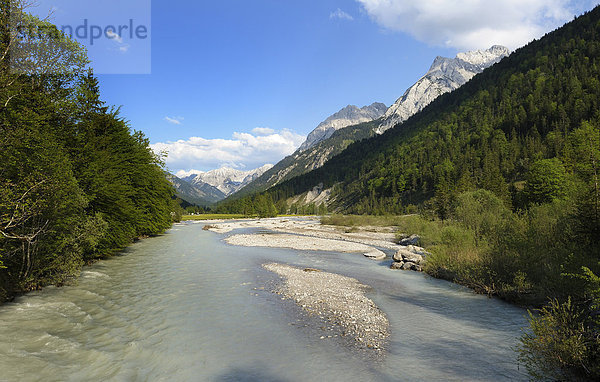 Rißbach bei Hinterriß  Karwendelgebirge  Tirol  Österreich  Europa