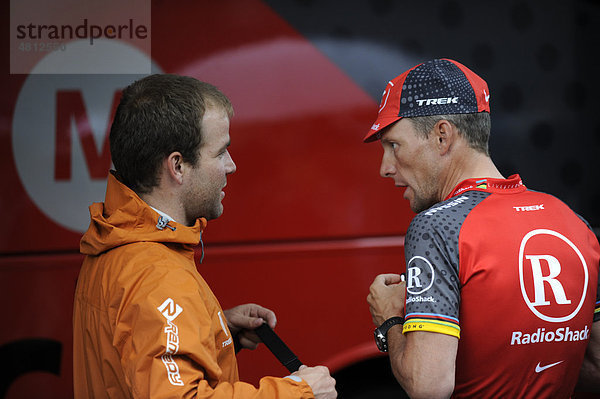 Lance Armstrong fährt sich warm vor dem Prolog  Tour de France 2010  Rotterdam  Niederlande  Europa