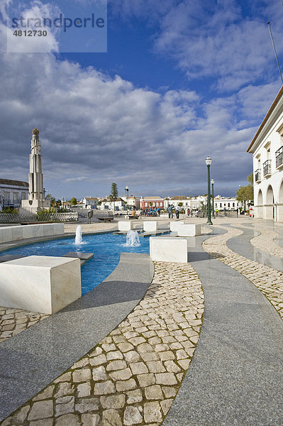 Praca da Republica  Tavira  Algarve  Portugal  Europa