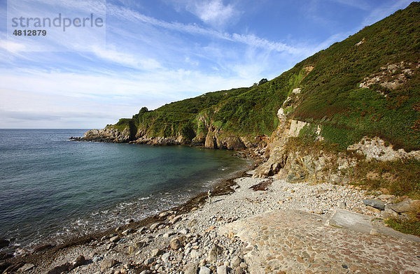 Petit Bot Bay im Süden von Guernsey  Kanalinseln  Europa