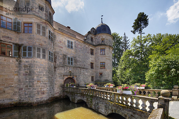 Wasserschloss Mitwitz  Oberfranken  Franken  Bayern  Deutschland  Europa