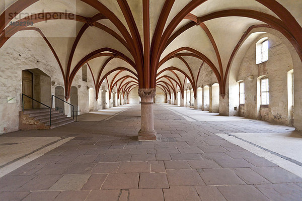 Das alte Dormitorium  Schlafsaal des Klosters Eberbach  Eltville am Rhein  Rheingau  Hessen  Deutschland  Europa