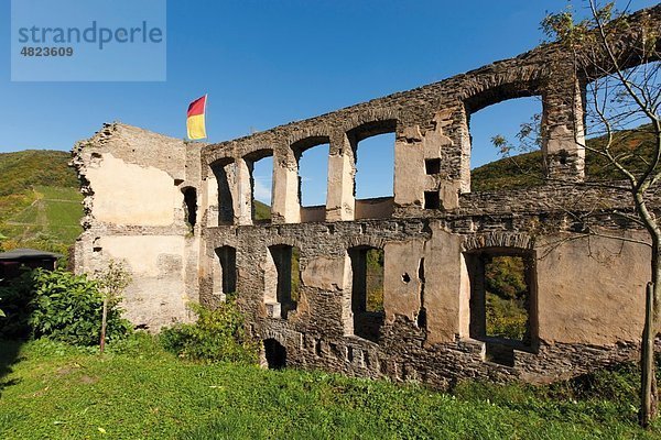 Europa  Deutschland  Rheinland-Pfalz  Blick auf Schloss Beilstein