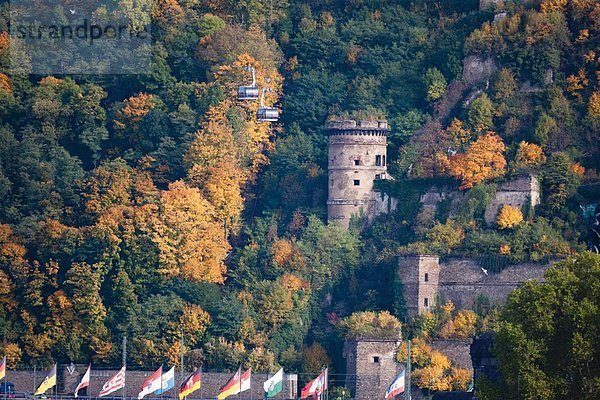 Europa  Deutschland  Rheinland-Pfalz  Blick auf die Festung Ehrenbreitstein