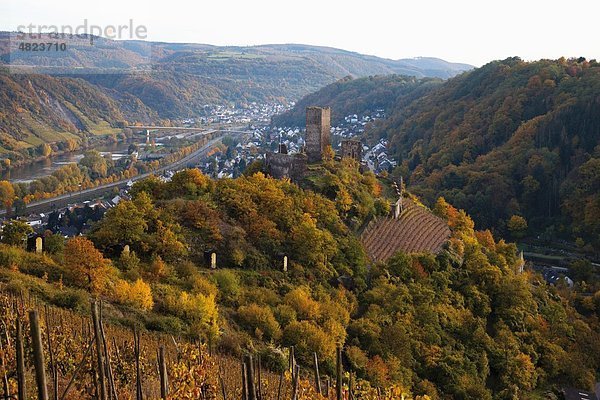 Europa  Deutschland  Rheinland-Pfalz  Blick auf Schloss Niederburg