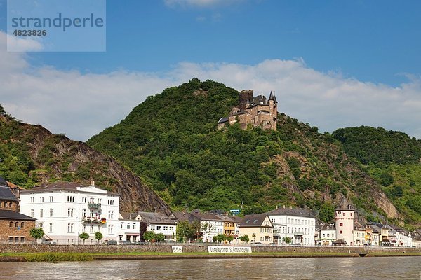 Europa  Deutschland  Rheinland-Pfalz  Blick auf Burg Katze