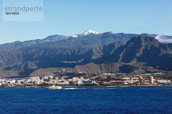 Spanien  Kanarische Inseln  Teneriffa  Teide  Blick auf los cristianos