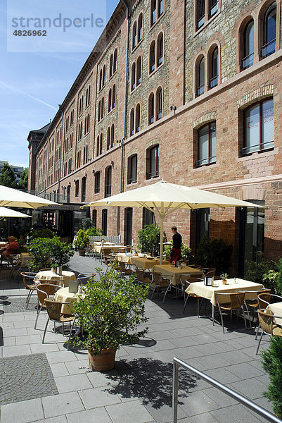Cafe-Restaurant am Proviant-Magazin  Mainz  Rheinland-Pfalz  Deutschland  Europa  Europa