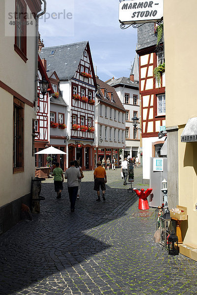 Gasse in der Altstadt von Mainz  Rheinland-Pfalz  Deutschland  Europa  Europa