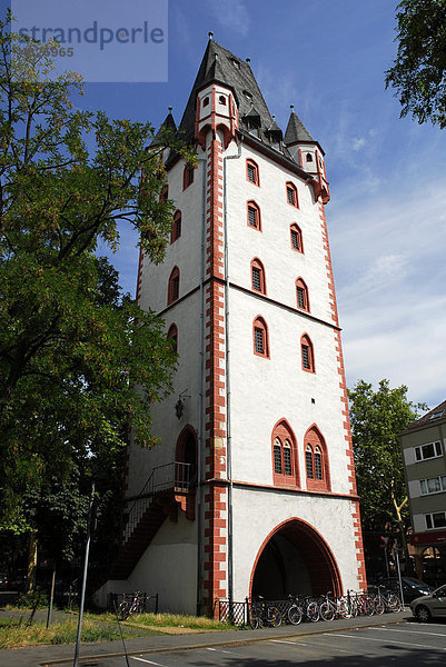 Holzturm  Turm der mittelalterlichen Stadtmauer  Altstadt  Mainz  Rheinland-Pfalz  Deutschland  Europa