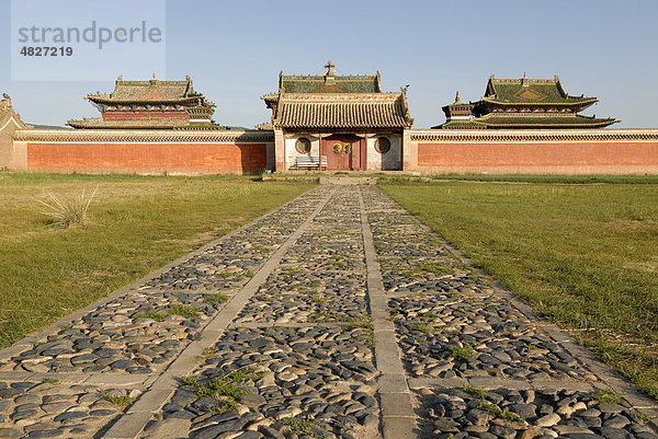 Tempel in der Innenanlage des Klosters Erdene Zuu Khiid  Karakorum  Kharkhorin  Övörkhangai Aimak  Mongolei  Asien