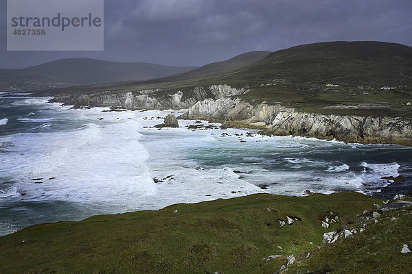 Rauhe Atlantikküste  Knockmoore  Achill  County Mayo  Irland  Europa