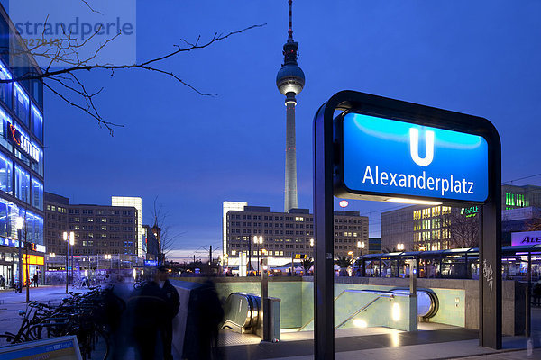 Alexanderplatz  Berlin-Mitte  Berlin  Deutschland  Europa
