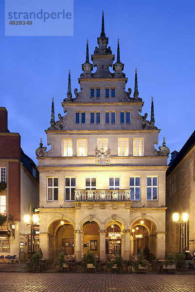 Historisches Stadtweinhaus  Prinzipalmarkt  Münster  Westfalen  Nordrhein-Westfalen  Deutschland  Europa