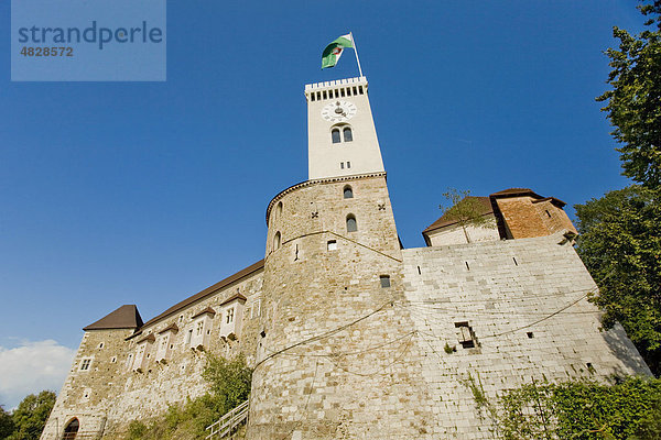 Burg von Ljubljana  Slowenien  Europa