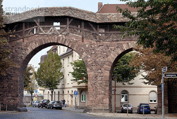 Stadttor  Stadtmauer von Worms  Rheinhessen  Rheinland-Pfalz  Deutschland  Europa