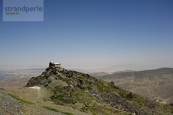 Observatorium am Pico del Veleta  3384m  Güejar-Sierra  Nationalpark Sierra Nevada  Andalusien  Südspanien  Spanien  Europa