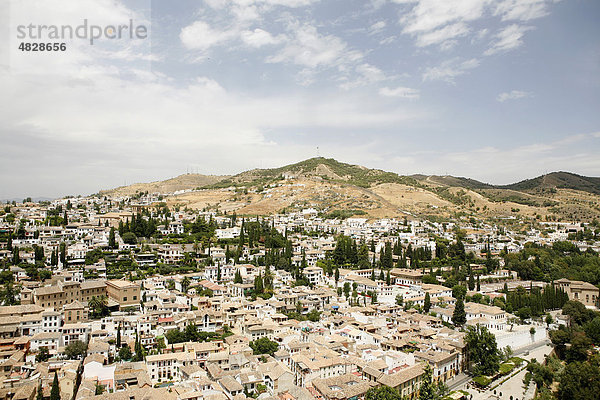 Historischer Ortsteil Albaicin  Granada  Sierra Nevada  Spanien  Europa