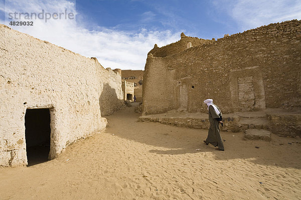 Altstadt von Ghat  Libyen  Sahara  Nordafrika  Afrika