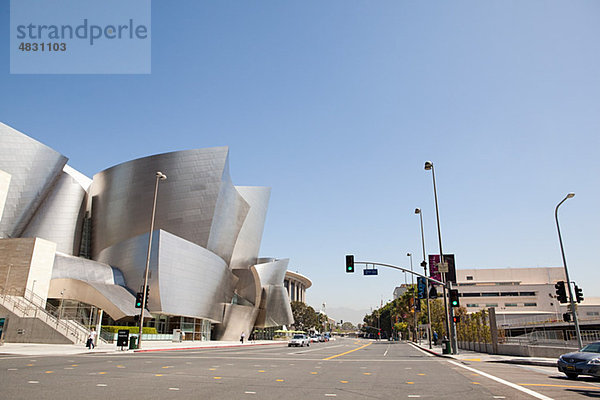 Downtown LA Richtung Disney Concert Hall  Los Angeles County  Kalifornien  USA