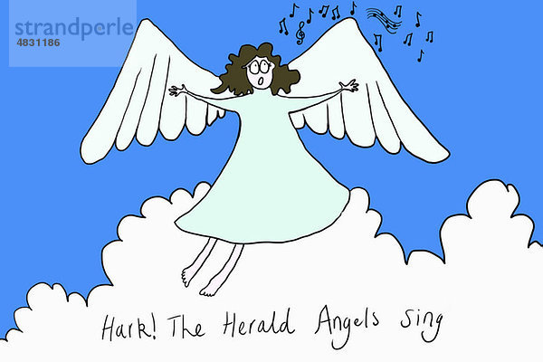 Engel singen hören die Engel singen  Illustration