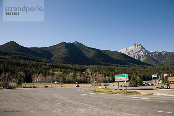 Highway aus Calgary Banff  Canada