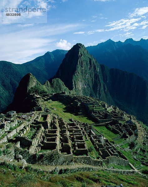 Historisch  Columbian  Festung  Urlaub  Inkas  Landmark  Machu Picchu  Peru  Südamerika  Pre  Ruine  Ruinen  Südamerika  Ston