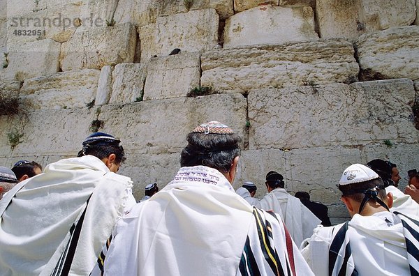 Gruppe  Holiday  Israel  in der Nähe von Osten  Jerusalem  Jude  jüdischen  Landmark  Männer  im Freien  Menschen  Religion  religiösen  Tourismus  Reisen