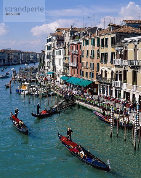 Architektur  Kanal  Europa  Gondeln  Canal Grande  Urlaub  Italien  Europa  Landmark  Tourismus  Reisen  Urlaub  Venedig  Waterfr