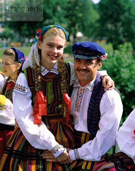 Paar  Kleid  Europa  Europäische  glücklich  Urlaub  Landmark  im Freien  Menschen  Polen  Europa  Polnisch  Tourismus  traditionelle  Trave