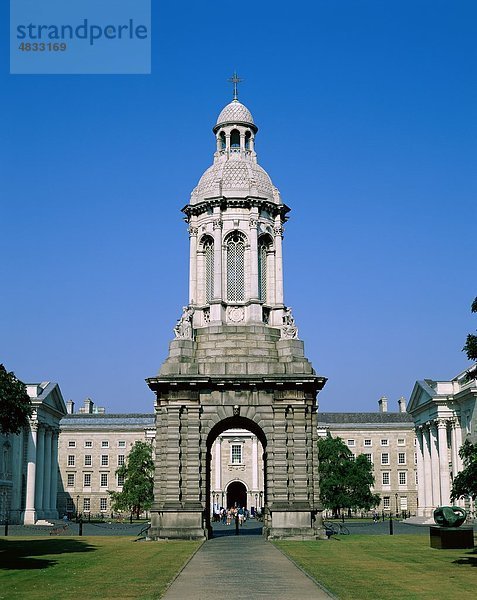 Architektur  bauen  College  Dublin  Urlaub  Irland  Europa  Landmark  Tourismus  Tower  Reisen  Trinity College  Universität